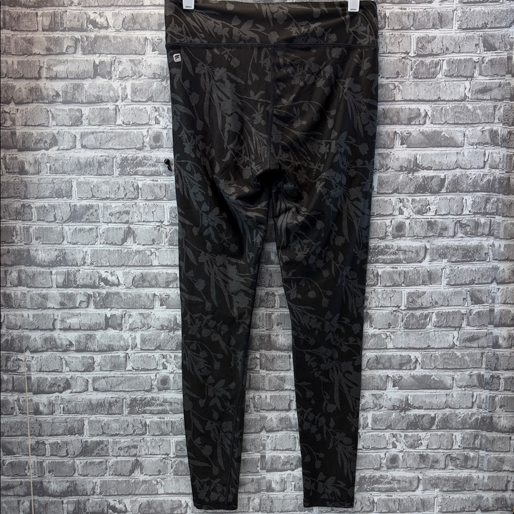 Fabletics Black Patterned Leggings - image 1